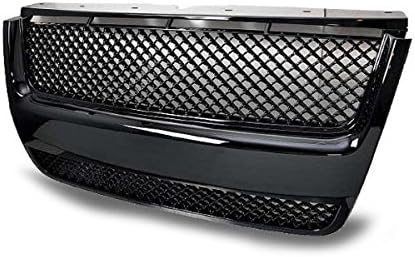 1pc Glossy Black Strong ABS Plastic Badgeless Mesh Style Front Hood/Bumper Grille Fit 06-10 Ford Explorer / 07-10 Ford Explorer Sport Trac