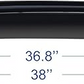 38in. Universal Thickness Dark Smoke Tint Top Sun Moon Roof Rain Snow Guard Window Sunroof Moonroof Wind Deflector