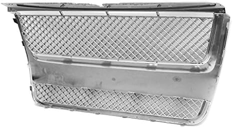 Mesh Style Upper Hood Grille Grill Chrome Compatible with 2007-2010 Ford Explorer/Explorer Sport Trac
