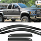 4pcs Vent Shade Deflector Window Visors,HAIHUA for Ram 02-08 1500 & 03-09 2500 3500 Quad (Aka Crew) Cab Outside Mount Style Wind Sun Rain Guard