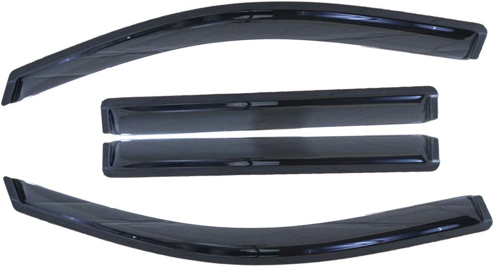 4pcs Compatible with 07-14 Cadillac Escalade Sun Rain Guard Vent Shade Window Visors