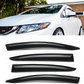 For 12-15 Honda Civic JDM Wavy Mugen Style 4 Pcs Tinted Window Visor Guard Vent