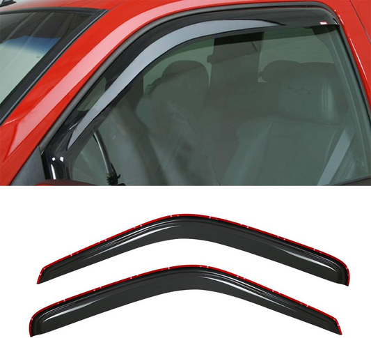 New 2pcs 94-01 Ram 1500 94-02 Ram 2500/3500 Dark Smoke in-Channel Style Wind Sun Rain Guard Vent Shade Deflector Window Visors