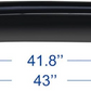 43in. Universal Thickness Dark Smoke Tint Top Sun Moon Roof Rain Snow Guard Window Sunroof Moonroof Wind Deflector