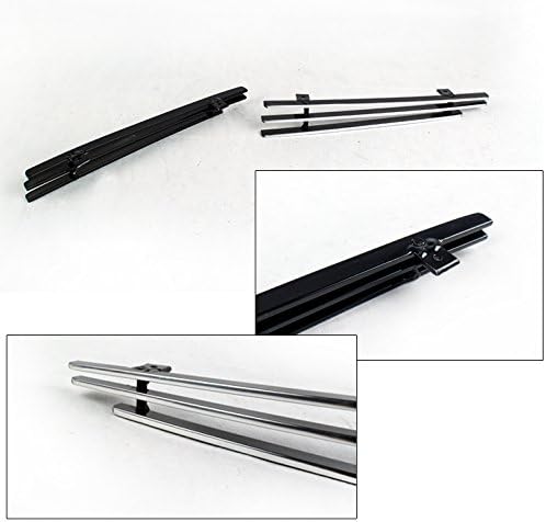Front Bumper Upper + Lower Billet Grille Insert Combo Compatible with 2003-2005 Honda Accord Sedan