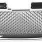 Front Bumper Upper Mesh Style Grille Grill Insert Chrome Compatible with 2002-2008 GMC Envoy