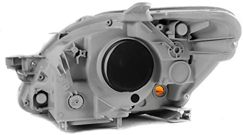 Replacement Chrome Headlight Headlamp Lamp Passenger Side Compatible with 2007-2012 Toyota Yaris Sedan 4DR
