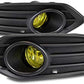 Bumper Driving Fog Lights Lamps w/Bezels+Switch+Harness Kit Chrome Compatible with 2019-2021 Honda HR-V HRV