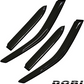 4pcs Smoke Tint Out-Channel Reinforced Acrylic Sun Rain Guard Vent Shade Window Visors for 98-02 Chevrolet Prizm & 98-02 Toyota Corolla