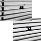 Front Bumper Upper + Lower Billet Grille Insert Combo Compatible with 2003-2005 Honda Accord Sedan