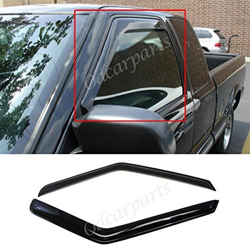 Fit 94-04 Chevy S10 95-05 Blazer 2-Door 94-04 GMC Sonoma 95-01 S15 Jimmy 2-Door 96-00 Isuzu Hombre 2pcs Front Smoke Sun/Rain Guard Vent Shade Window Visors