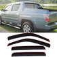 4pcs Dark Smoke in-Channel Style Sun Rain Guard Vent Shade Window Visors Compatible with 06-14 Honda Ridgeline