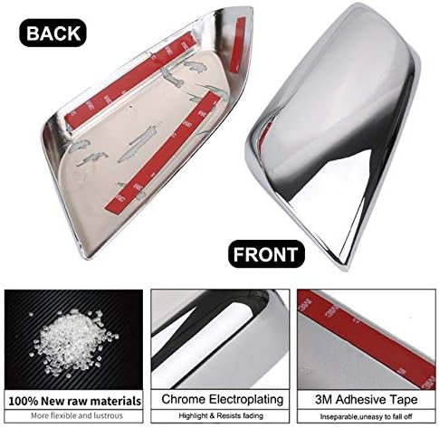 3-Layers Shiny Chrome Plated Parts Accessories Top Half Side Mirror Cover Designed For 2014-2020 Chevrolet Impala