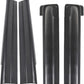 Rocker Panels Covers for Chevy for Silverado 3500/2500HD/2500/1500,for GMC for Sierra 3500/2500HD/2500/1500 Extended Cab (Black,Plastic) 4pc Left Right Front Rear Lower Textured
