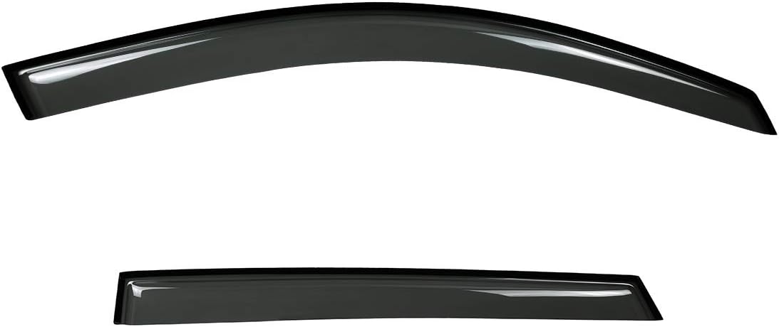 New 4pcs for 11-15 Kia Sorento Wind Dark Smoke Out-Channel/Outside Mount Style Wind Sun Rain Guard Vent Shade Deflector Window Visors