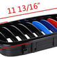 Left Right Glossy Black M-Color Kidney Grille Grill Compatible with 2003-2006 BMW E46 325Ci 330Ci 2-Door LCI