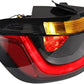 Rear Brake Running Tail Lights Assembly Turn Signal Indicator Outer Tail Lamp Clear Red Lens Compatible for Jeep Compass 2017-2020 Fits OE# CH2804115 55112839AC, 1PC Driver