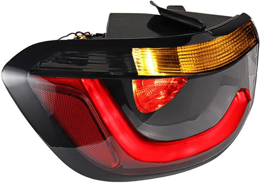 Rear Brake Running Tail Lights Assembly Turn Signal Indicator Outer Tail Lamp Clear Red Lens Compatible for Jeep Compass 2017-2020 Fits OE# CH2804115 55112839AC, 1PC Driver