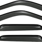 4pcs Compatible with 99-06 Silverado Sierra 07 Classic Extended Cab Dark Smoke Out-Channel Outside Mount Style Wind Sun Rain Guard Vent Shade Deflector Window Visorss