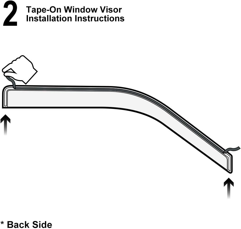 New 2pcs for 02-08 Ram 1500 03-09 2500/3500 2D Regular Cab Truck Dark Smoke Out-Channel/Outside Mount Style Wind Sun Rain Guard Vent Shade Deflector Window Visors