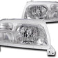 For 1999-2003 Suzuki Grand Vitara / 1999-2004 Vitara / 2002-2003 XL-7 Crystal Style Headlights - Chrome