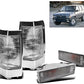 Front Bumper + Corner Signal Lights Lamps Chrome Compatible with 1990-1997 Hardbody