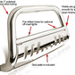 05-16 Frontier/Xterra/Pathfinder Stainless Steel Bull Bar Bumper Grill Guard New