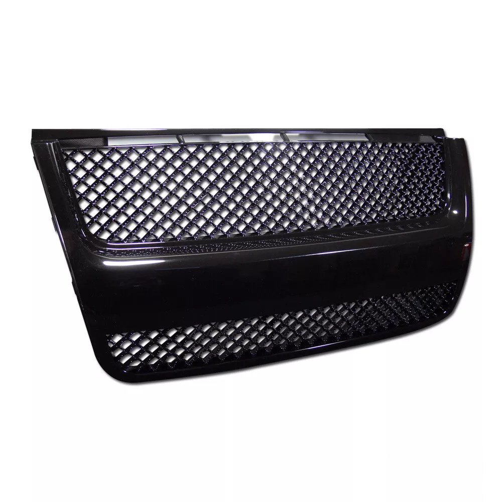 Glossy Black Mesh Front Hood Bumper Grill Grille Guard ABS Compatible With 07-10 Ford Explorer Sport Trac