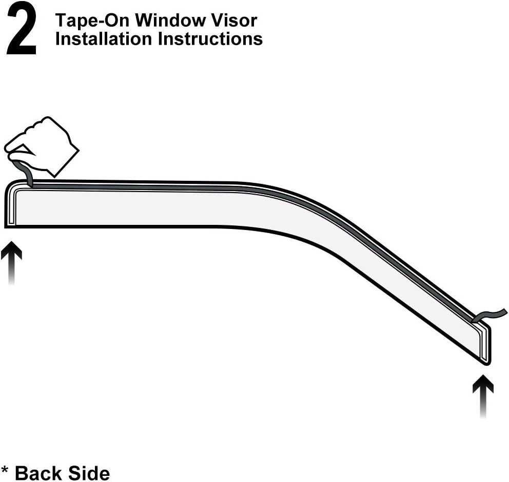 Vent Shade Front Rear Smoke Sun/Rain Guard Window Visors for 02-10 Explorer Mercury Mountaineer 03-05 Lincoln Aviator 4-Door SUV Only (Expect Sprot Trac or 2-Door Model)