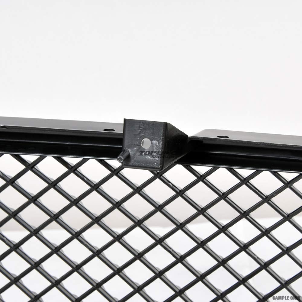 Black Finished Mesh Front Hood Bumper Grill Grille Compatible with 1999-2006 Chevy Silverado 1500/2500