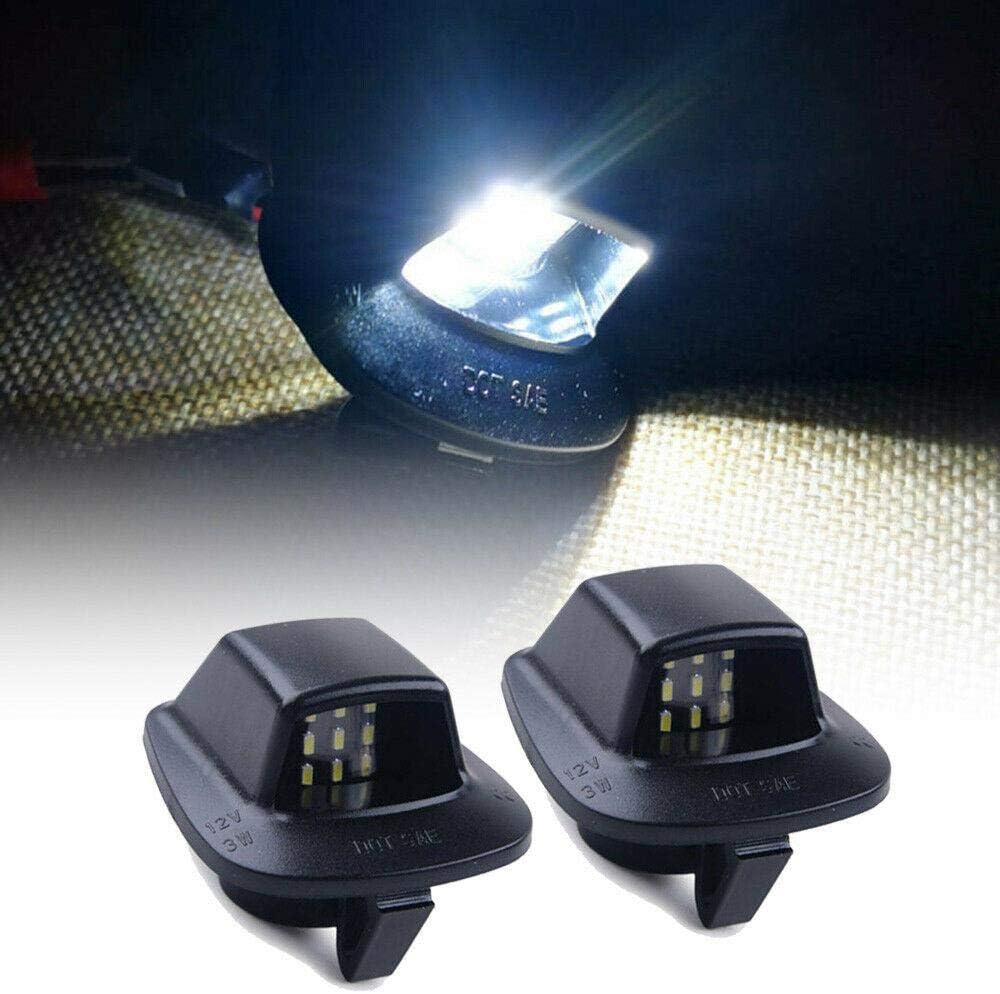 Bright-TECH Series 2pcs 9 SMD Replacement LED License Plate Light Lamp Designed for 1997-2011 Dodge Dakota Mitsubishi Raider