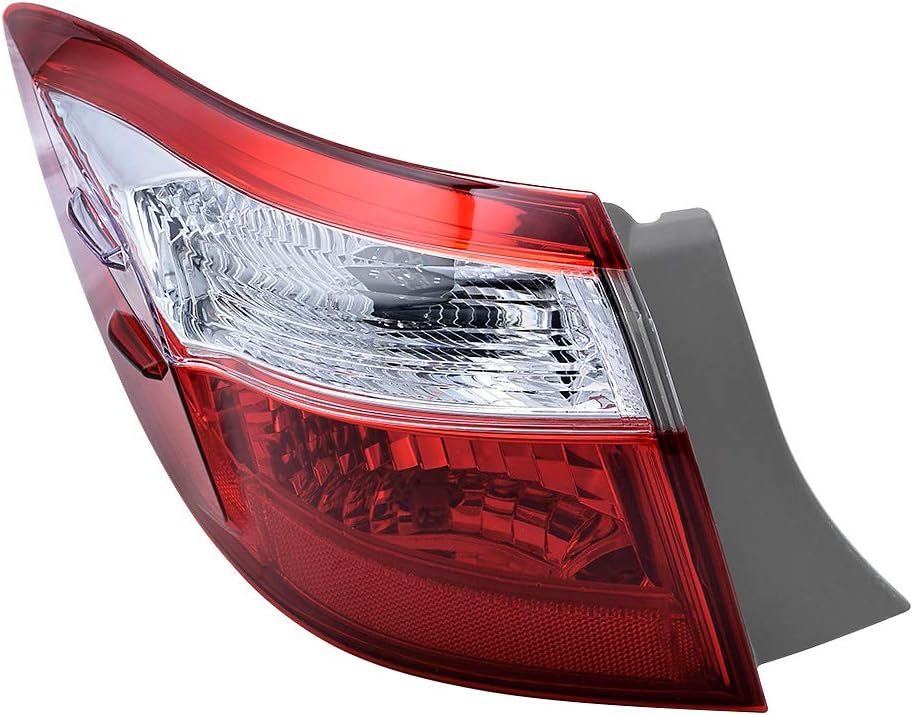 Tail Light Brake Stop Lamp Cover Compatible with 2014-2016 Toyota Corolla Left Driver Side 81560-02750 TO2804118