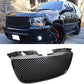 1pc Glossy Black Strong ABS Plastic Badgeless Mesh Style Front Main Upper Grille Fit 07-14 GMC Yukon Base/SLE/SLT/Denali Only / 07-14 GMC Yukon XL 1500/2500 SLE/SLT/Denali Only