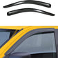 New 2pcs for 02-08 Ram 1500 03-09 2500/3500 2D Regular Cab Truck Dark Smoke Out-Channel/Outside Mount Style Wind Sun Rain Guard Vent Shade Deflector Window Visors