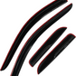 4pcs Vent Shade Deflector Window Visors,HAIHUA for Ram 02-08 1500 & 03-09 2500 3500 Quad (Aka Crew) Cab Outside Mount Style Wind Sun Rain Guard