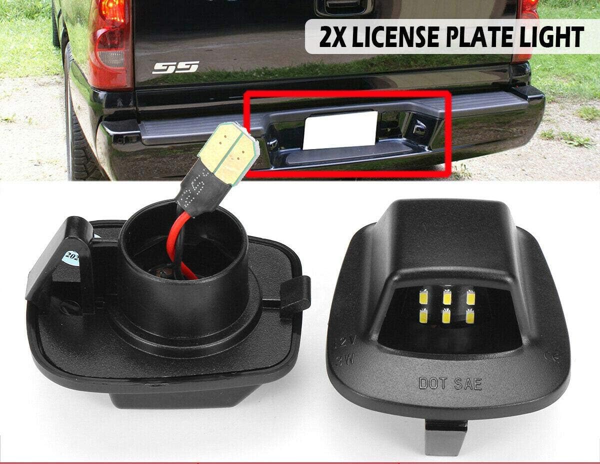 Bright-TECH Series 2pcs 9 SMD Replacement LED License Plate Light Lamp Designed for 1997-2011 Dodge Dakota Mitsubishi Raider