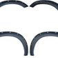 4pcs Textured Black ABS Plastic Pocket-Riveted Fender Flares with Mounting Hardware & Instruction Fit 09-16 Dodge Ram 1500 Pickup
