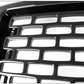 Mesh Style Front Bumper Hood Upper Grille Grill Gloss Black For 2014-2015 GMC Sierra 1500 Pickup Truck