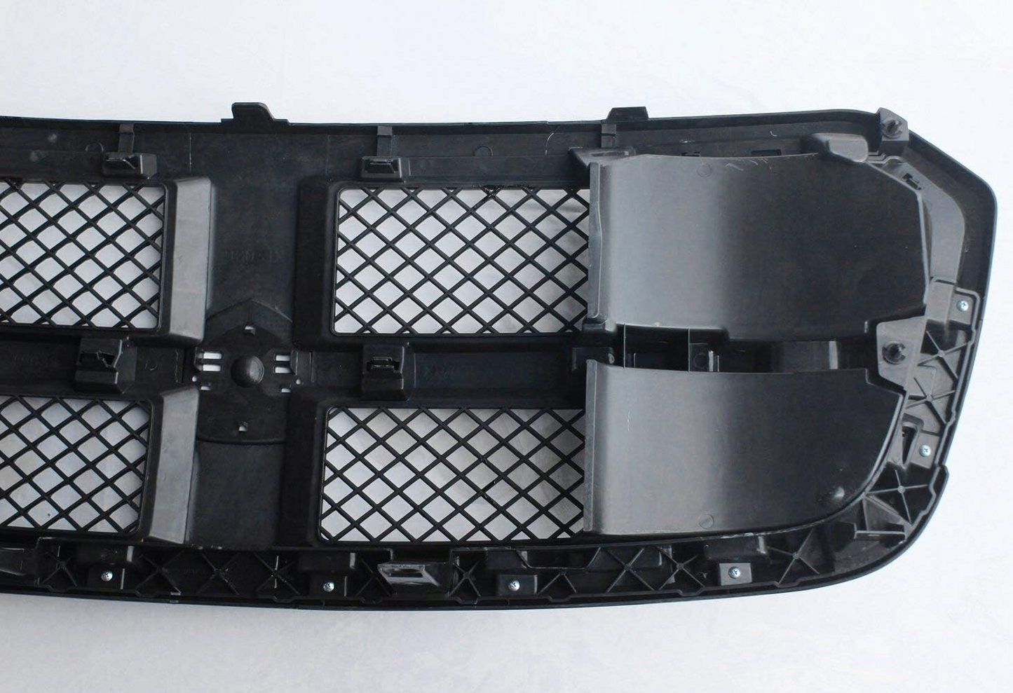Compatible with 2013-2018 Ram 1500 Front Hood Bumper Mesh Style Glossy Black ABS Plastic Grille