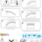 4pcs Side Window Deflector Window Visors Out-Channel Style for Ford Escape 01-12 for Mazda Tribute 08-11 for Mercury Mariner 05-11 Sun Rain Guard