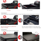 Black Vinyl Clamp On Soft Lock & Roll-up Top Mount Tonneau Cover Assembly w/Rails+Mounting Hardware Fit 05-15 Toyota Tacoma Pickup 6ft Fleetside Bed
