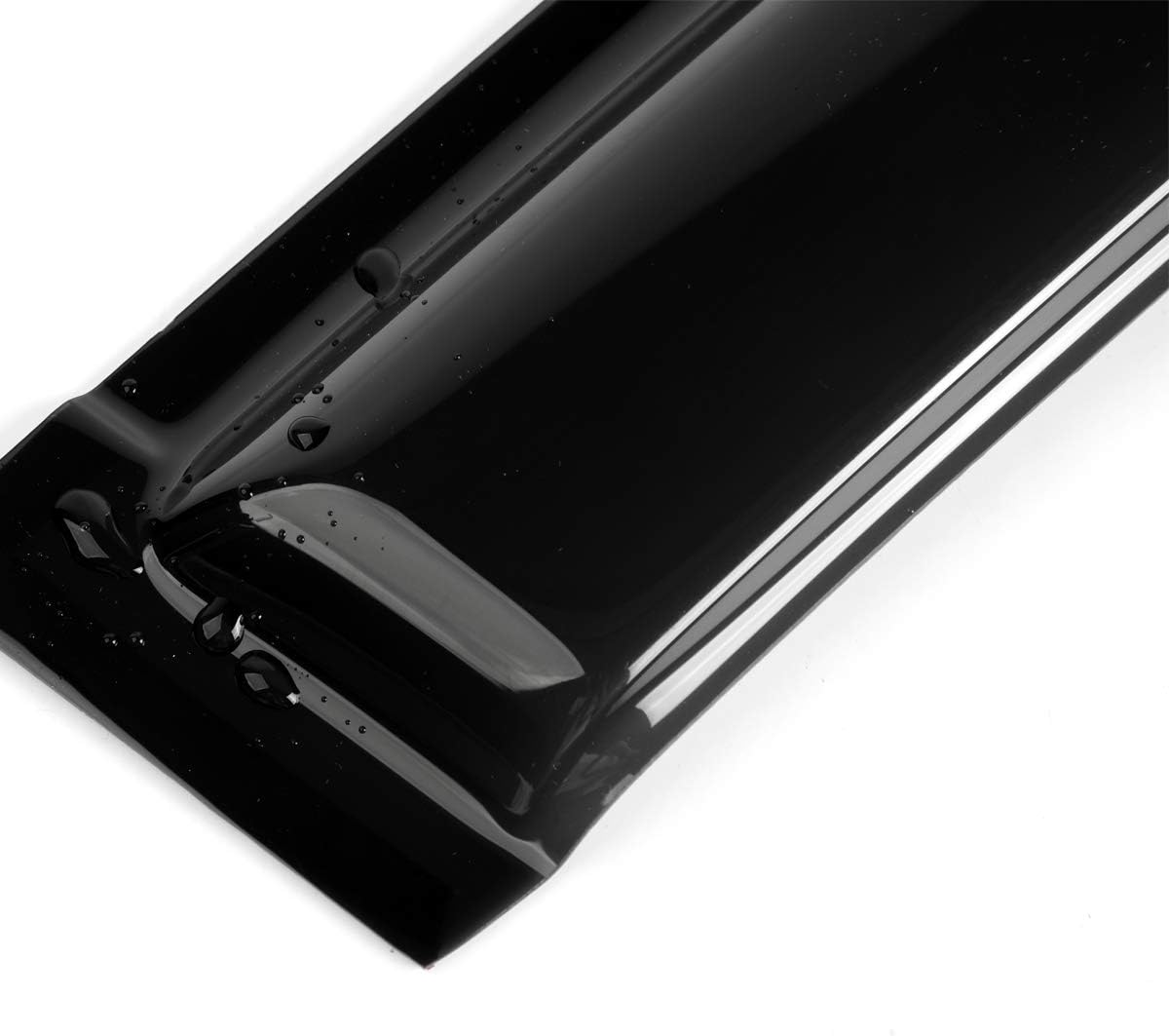 4pcs Vent Shade Deflector Window Visors,HAIHUA for Ram 02-08 1500 & 03-09 2500 3500 Quad (Aka Crew) Cab Outside Mount Style Wind Sun Rain Guard