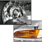 Replacement Black Headlights Lamps Compatible with 2007-2012 Toyota Yaris Sedan 4DR