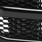 Compatible with 2013-2018 Ram 1500 Front Hood Bumper Mesh Style Glossy Black ABS Plastic Grille
