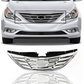 Front Upper Grille Grill JX-7288-CM Replacement for 2011-2013 Hyundai Sonata,chrome