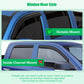 For 96-00 Honda Civic 2DR Coupe Mugen Style 3D Wavy Black Tinted Window Visor