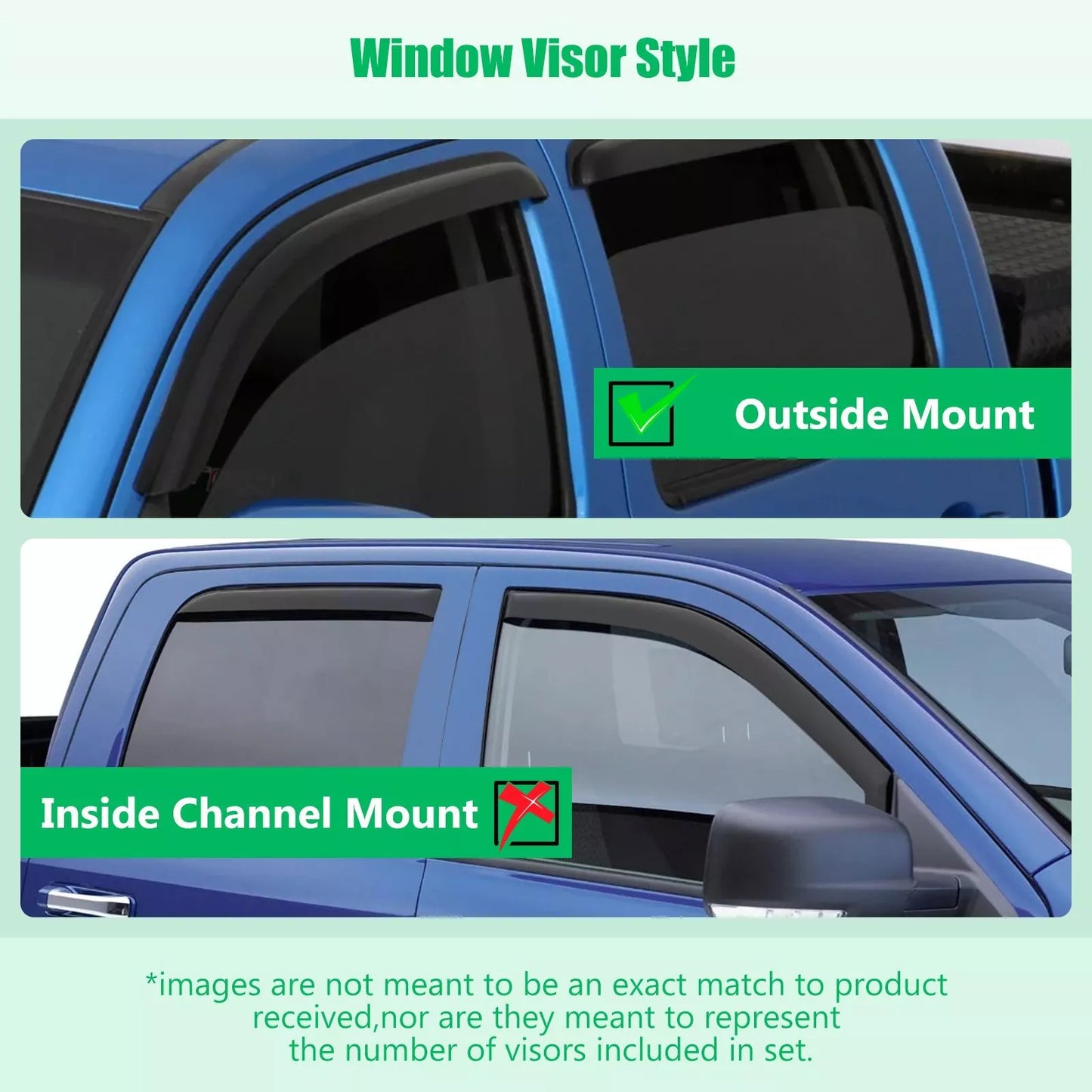 For 96-00 Honda Civic 2DR Coupe Mugen Style 3D Wavy Black Tinted Window Visor