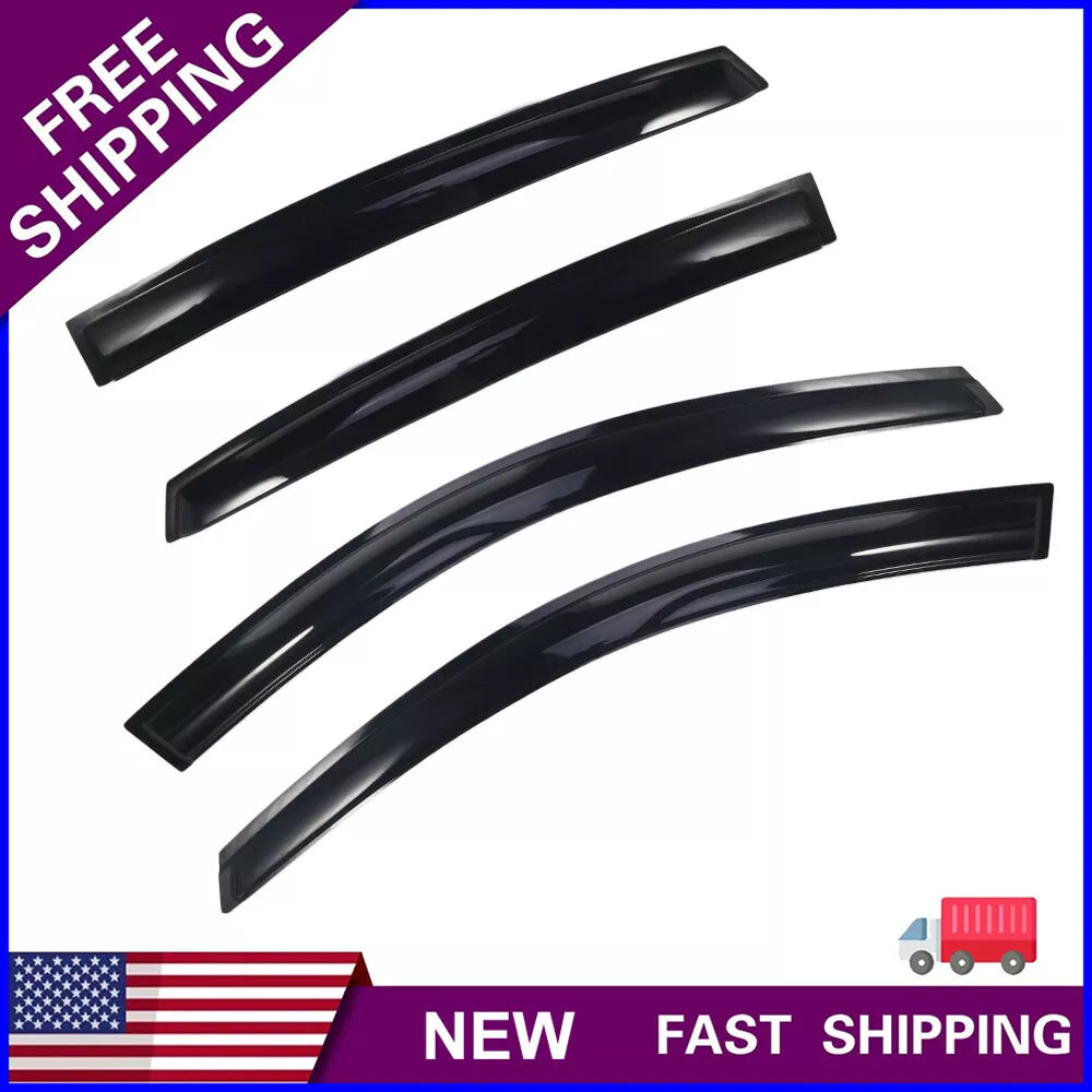 FOR 2018-2020 HONDA ACCORD JDM 3D AERO WAVY WINDOW VISOR RAIN GUARD DEFLECTOR