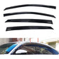 FOR 2018-2020 HONDA ACCORD JDM 3D AERO WAVY WINDOW VISOR RAIN GUARD DEFLECTOR