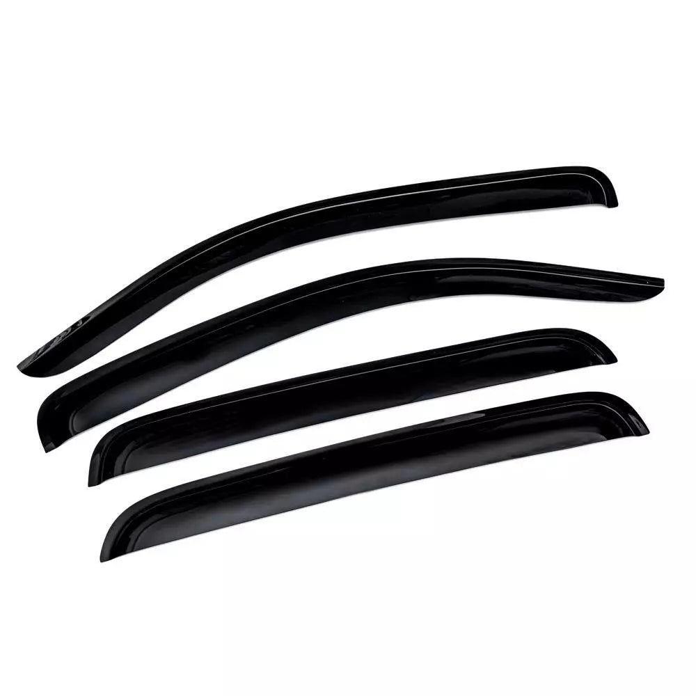 For 2015-2022 Ford F150 Crew Cab In-Channel Smoke Window Vent Visors Rain Guards
